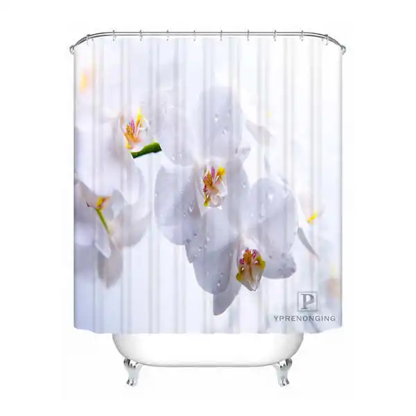 Shower Curtain Пользовательские Водонепроницаемый душ Шторы природа красивая Роза пейзажа@ 01 печатные Ванная комната Декор различные размеры#180324-01-08 - Цвет: Shower Curtain