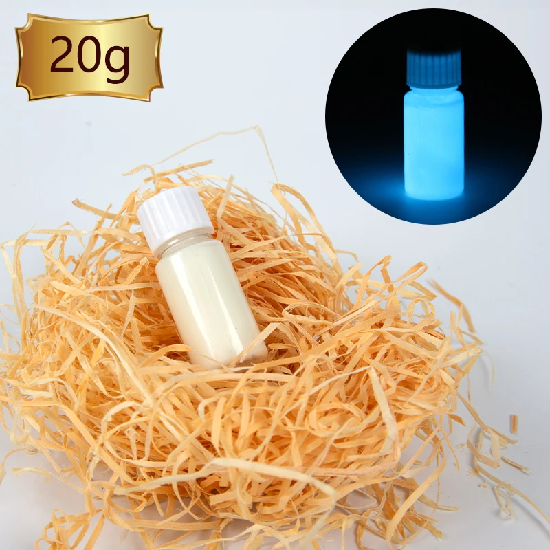 

20g Azure Luminous Paint Phosphor Pigment Shining for DIY Home Party Decoration Fluorescent Paint Ac