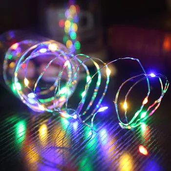 

Fairy 5M 50LED Battery/USB Operated LED Copper Wire String Lights For Wedding Christmas Garland Festival Party Home Decor Lamp