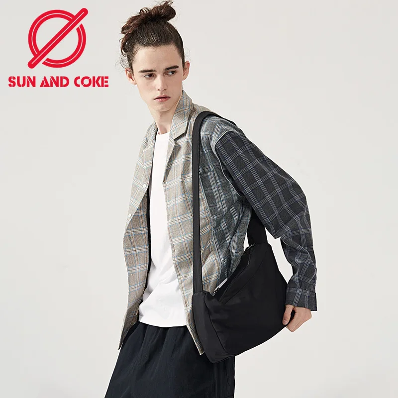 

2020 New Style Street Hip Hop Simple Shoulder Bag Shoulder Bag Men's Backpack Popular Brand Women's Cylinder INS Sports Bag