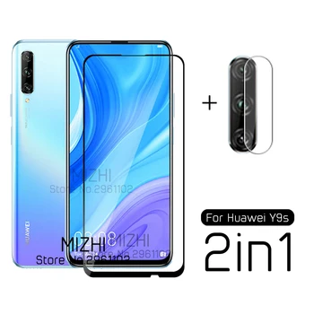 Перейти на Алиэкспресс и купить 2 в 1 Защитное стекло для huawei y9s Защитная пленка для объектива камеры на huwei huaweii y9s y 9 s y9 s stk-l21 tremp пленка для очков