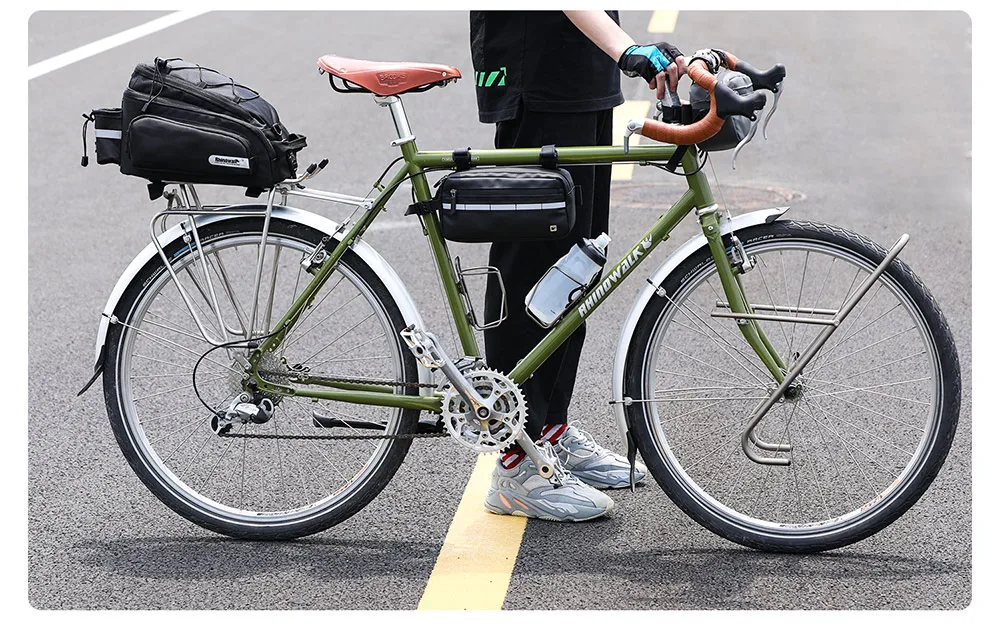 Rhinowalk 12L MTB Bicycle Luggage Rack Bag Waterproof Cycling Saddle Rack Trunk Bags 12L Camera Bicycle Accessories (2)