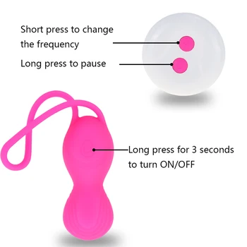 Vaginal Balls Sex Toy for Women Kegel Ball Female Vagina Tighten Massage Exercise 10 Modes Wireless Remote Control Vibrating Egg