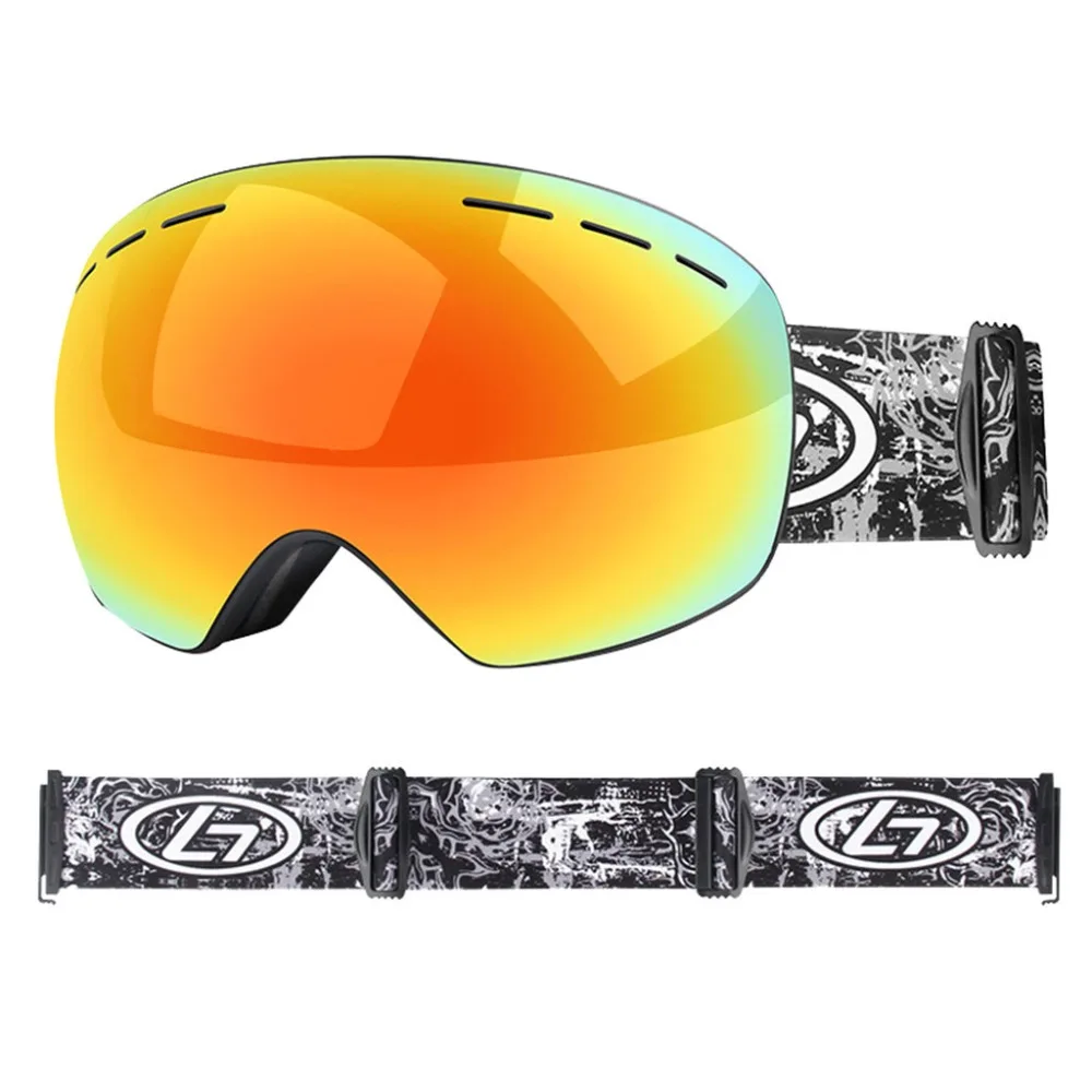 snowboard goggles ski glasses double anti-fog spherical double ski goggles true REVO red tablets vektor lunette ski enfant 30S26 (15)
