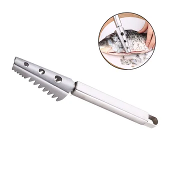 

Multifunctional Staineless Steel Living Fish Scale Shaver Scraper for Fast Cleaning Fish Meat