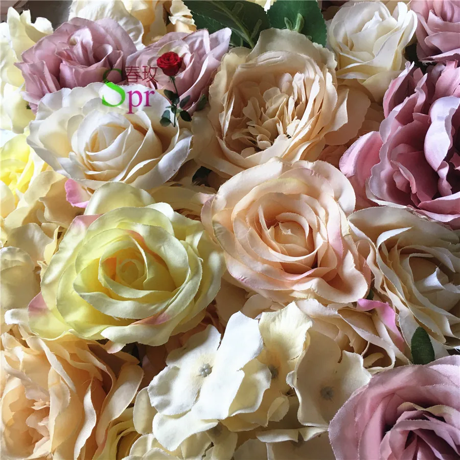 

Недорогие искусственные шелковые цветы настенные свадебные фоны для свадебного украшения