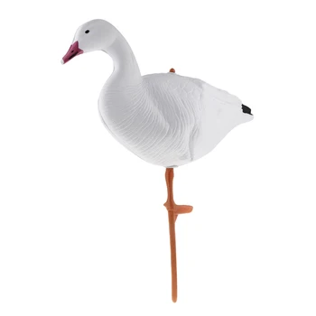

4x White Hunting Goose Decoy Yard Decors Garden Birds Pest Scarer Scarecrow