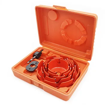 

8Pcs/set Alloy Woodworking Hole saw drill bit Gypsum Board Pvc Wood Plate Reamer Hole Distance Set herramientas para carpinteria