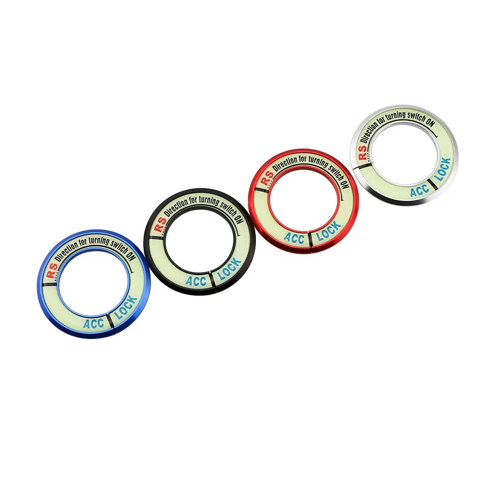 

For Chevrolet Cruze Malibu Aveo Trax Insignia Vectra Car Engine Start Stop Ring Trim Car Ignition Key Ring Auto Accessories