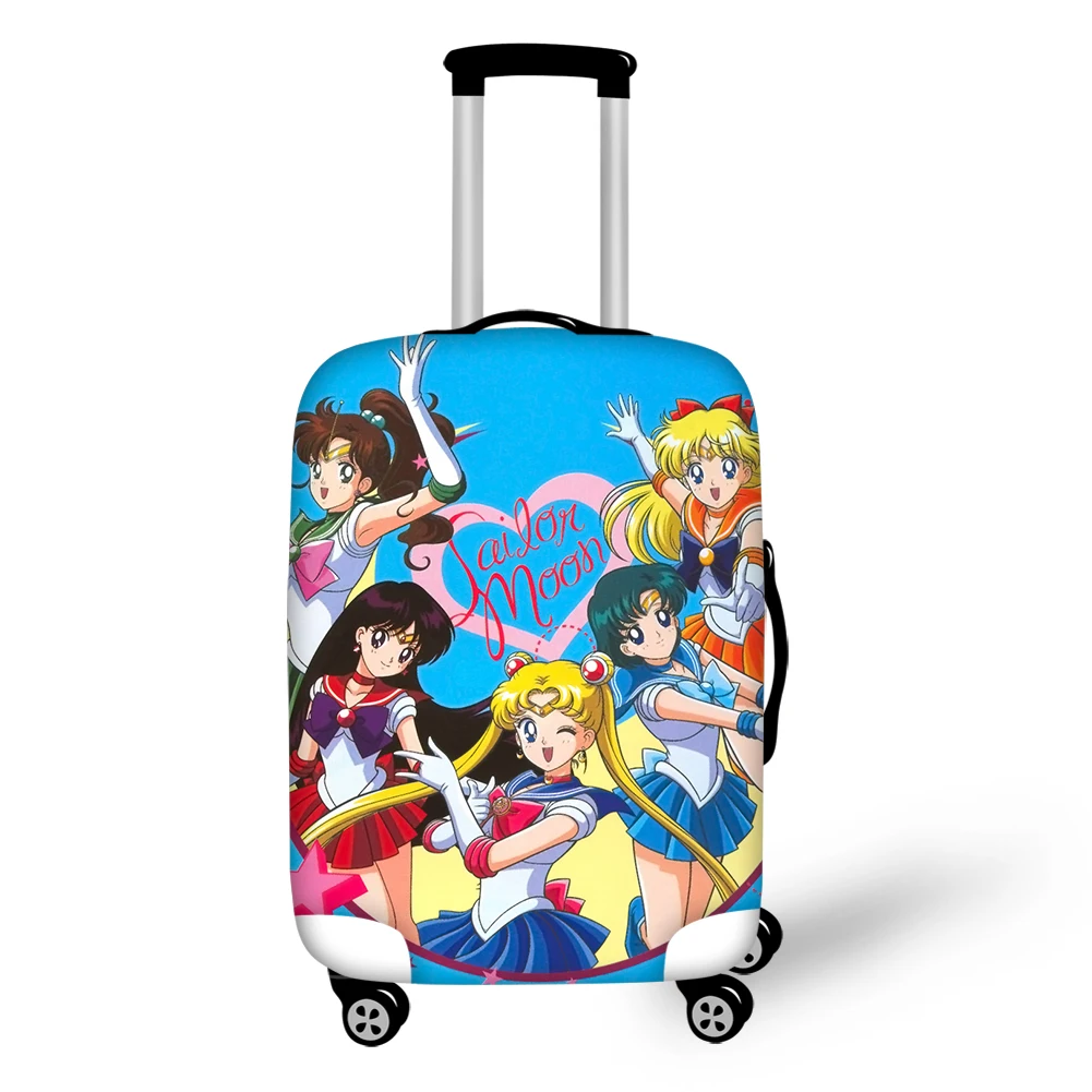 

HaoYun Travel Luggage Cover Sailor Moon Pattern Suitcase Cover Cartoon Anime Designer Elastic Dust-proof &Water-proof Protector