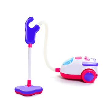 

Pretend Play Toy Vacuum Cleaner Toy for Kids Housekeeping Cleaning Trolley Play Set Mini Clean Up Cart Simulation Kids Toys