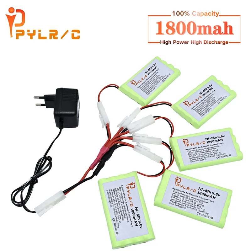With Tamiya 2P Plug 9.6v 2600mah Ni-MH Battery And Charger For Rc toys Car Tank Robot Gun Boat AA Rechargeable Pack | Игрушки и хобби