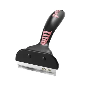 

Professional Pet Faded Hair Comb Dogs Cats Hair Removal Comb Brushes Pet Grooming Tools with Non-slip Handle Pet Supplies