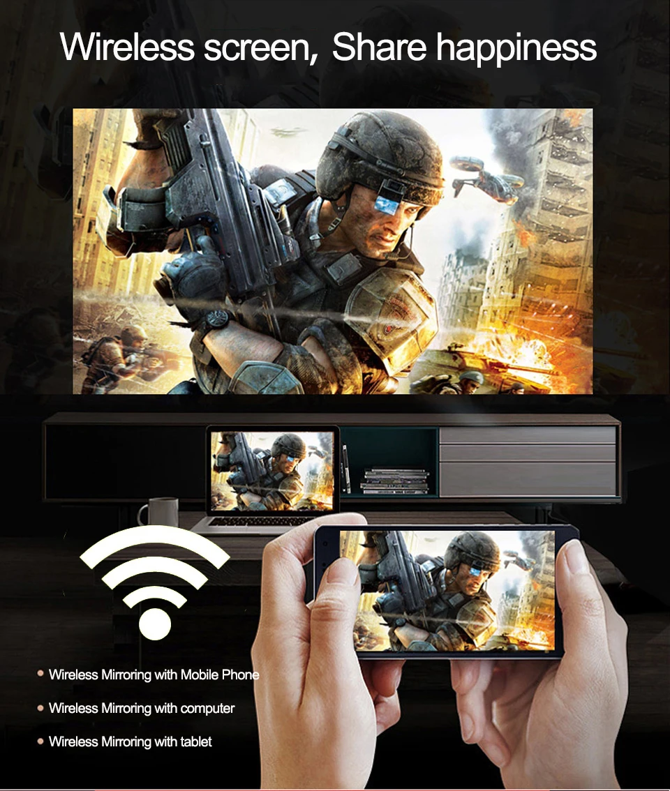 WZATCO M20 Full HD 1080P проектор 4D Keystone Android 10 0 WIFI для смартфона видео 4K Proyector 200 дюймов