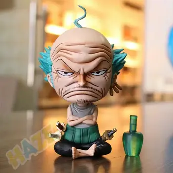 

One Piece Roronoa Zoro Old Man Sitting PVC 14cm Action Figure Model Statue Collection Kids Toy Gift New No Box