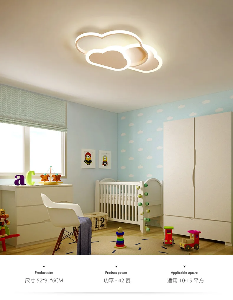 Детские светильники на стену в виде облака