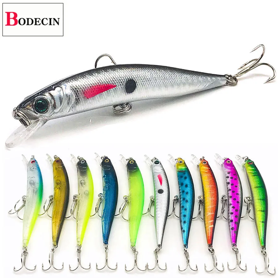 Рыболовная приманка форель BODECIN Minnow жесткая искусственная троллинг рыболовные