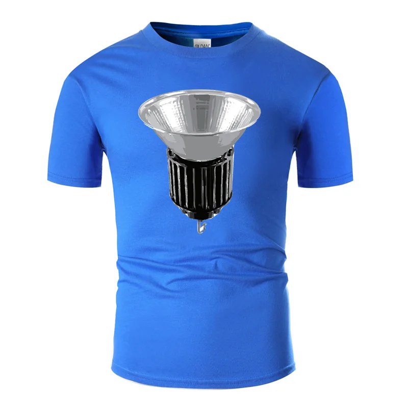 Men-Blue Принт Юмор светодиодный светильник футболка для мужчин женщин Лето Большой Размеры S~ 5xl Kawaii футболка хлопок вырез лодочкой высокое качество - Цвет: Men-Blue