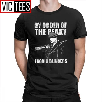 

The Peaky Fookin Blinders Tees 100% Cotton Short Sleeves Round Neck Clothing for Men T-Shirts Vintage Unique T Shirt