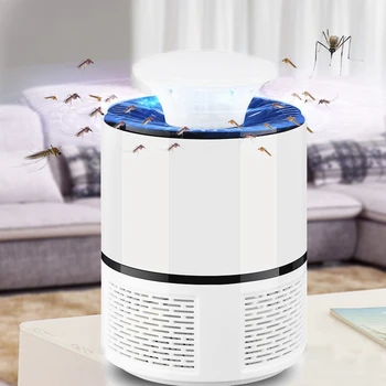 

2018 New Smart LED UV Electric Mosquito Killer Lamp USB Charge Noiseless White