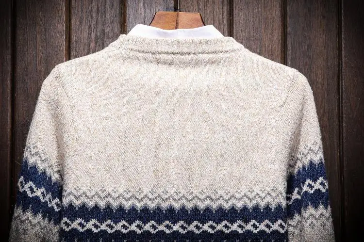 Зимний свитер мужской теплый Модный повседневный вязаный пуловер мужской свободный свитер большого размера мужской свитер, одежда M-6XL