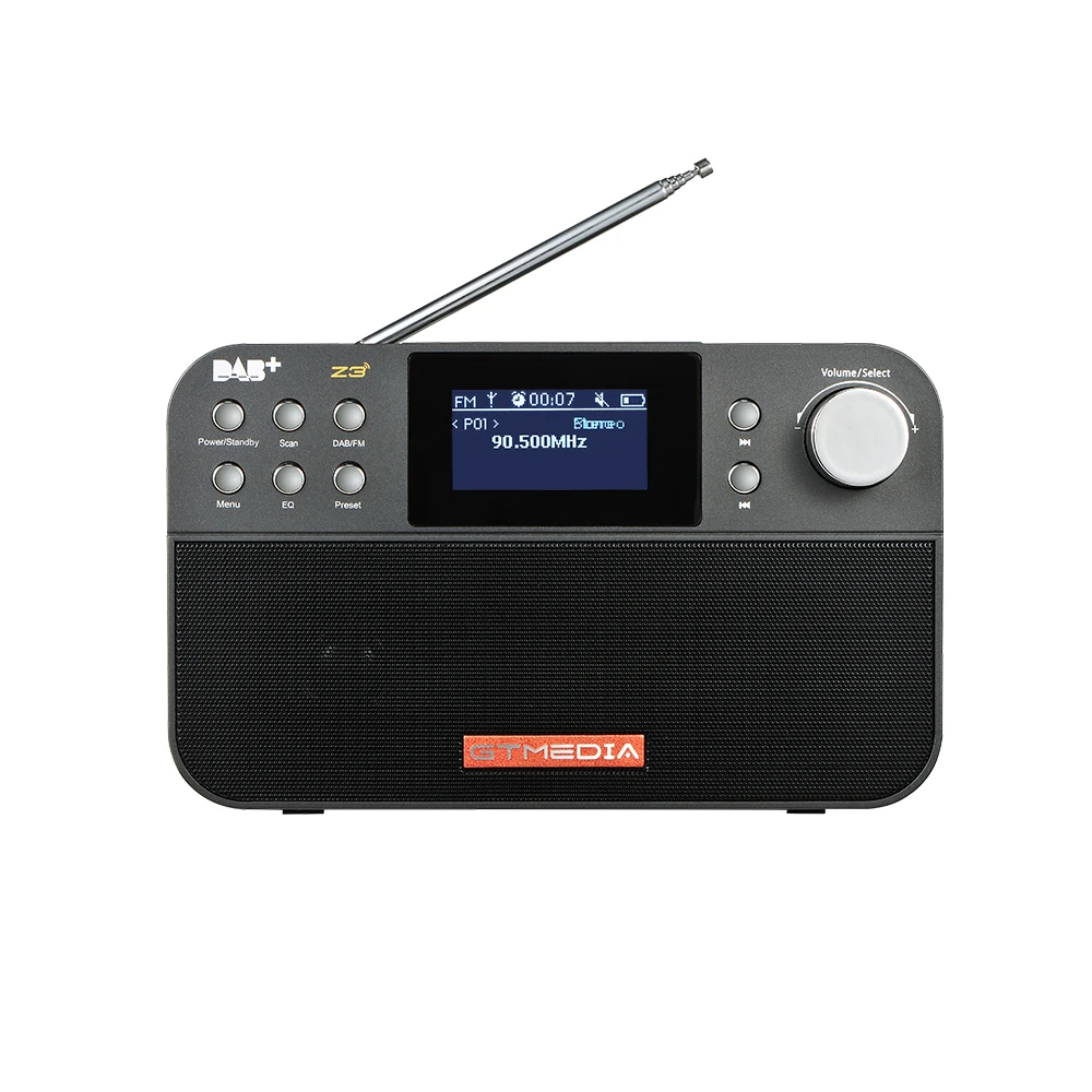 GTmedia Z3B портативный DAB радио FM радио цифровое радио Bluetooth динамик USB Перезаряжаемый Аккумулятор с двойным динамиком s