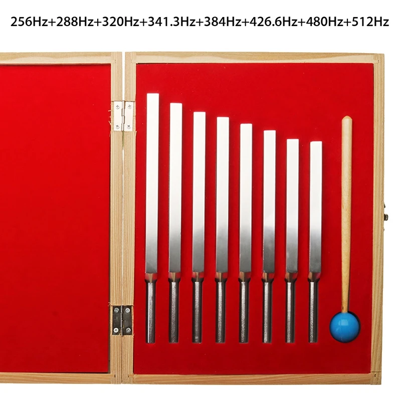 Топ 8 шт./компл. алюминиевый медицинский камертон лечебная звуковая вибрация терапия 256 Гц+ 288 Гц+ 320 Гц+ 341 Гц+ 384 Гц+ 426 Гц+ 480 Гц+ 512 Гц