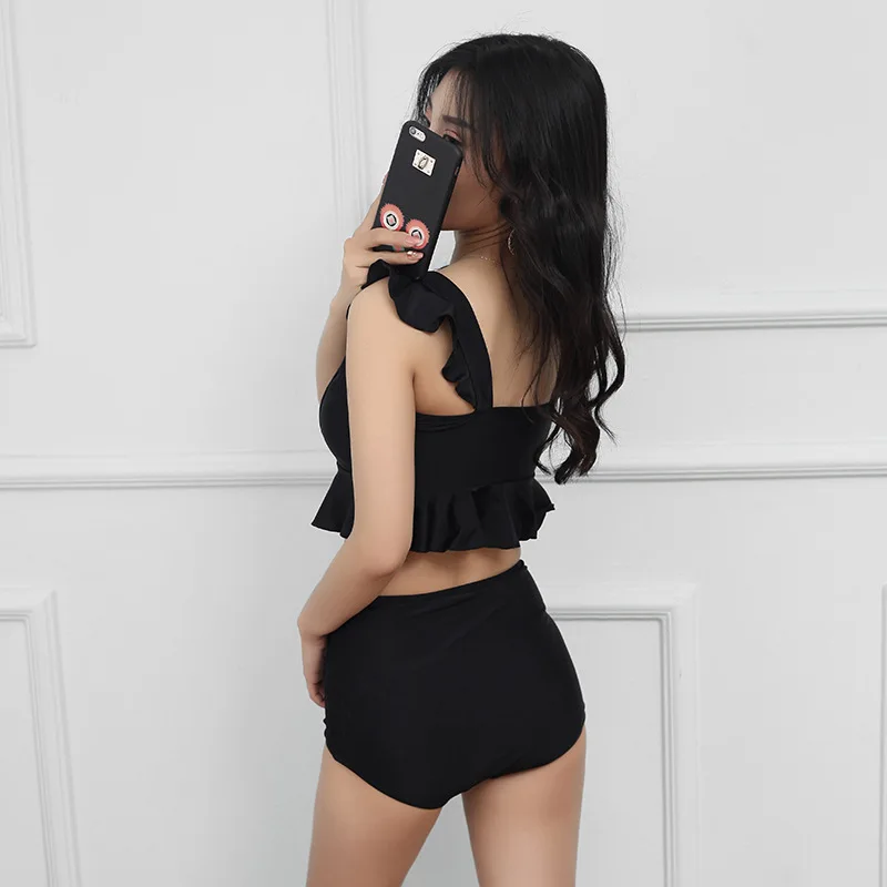 

Bathing Suit Women's Two-Piece Set Split Type Bikini Tour Bathing Suit Skirt Conservative Boxer Graceful qing xin wen quan Tour