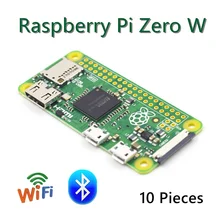 Raspberry pi zero w placa 1ghz cpu 512mb ram com wifi & bluetooth rpi w 1080p hd saída de vídeo pi0 com caso acrílico