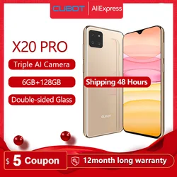 Cubot X20 Pro 6 ГБ RAM+ 128 ГБ ROM Смартфон SONY AI режим тройная камера 6,3 дюймFHD + экран капли воды сотовый телефон Памяти Android 9,0 Лицо ID Cellura Helio P60 Процессор 4000 м...
