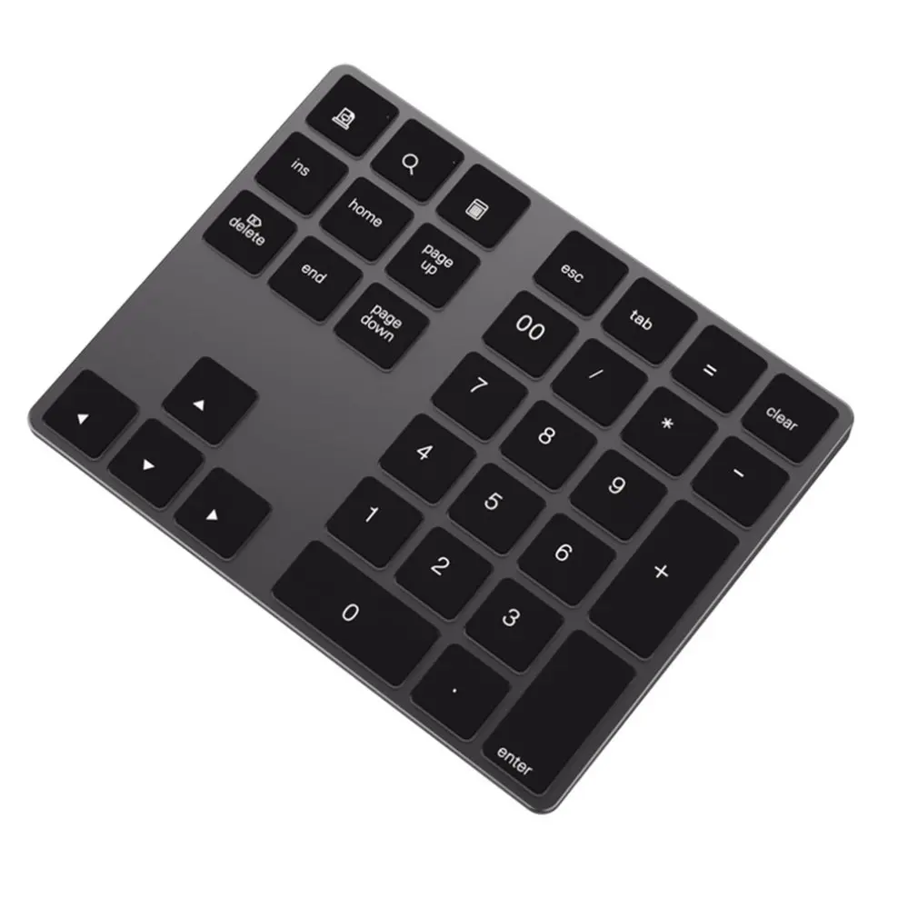 Мини BT181 Bluetooth клавиатура алюминиевая беспроводная 34 клавиши внешняя с цифрами