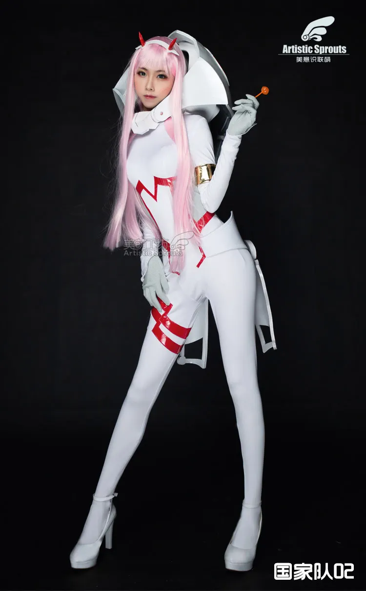 

Костюм для косплея White one 02 DARLING in the FRANXX, белый костюм для вождения