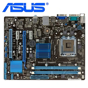 Материнская плата ASUS P5G41T-M LX3 Plus LGA 775 DDR3 8 ГБ для Intel G41 P5G41T-M LX3, б/у