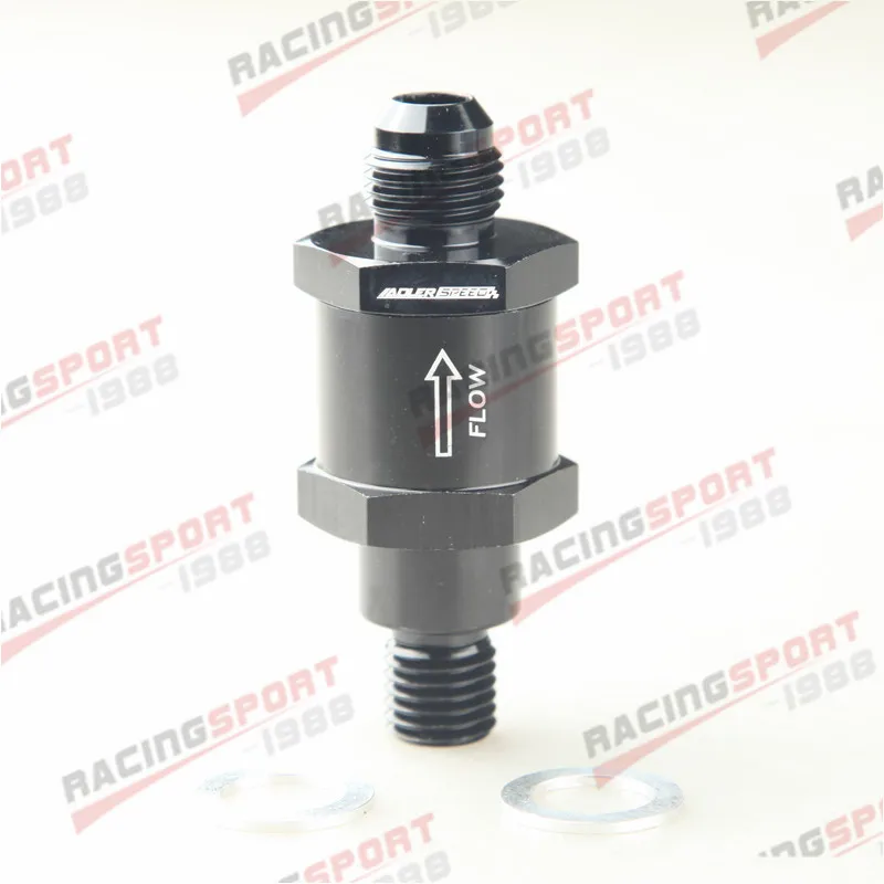 -6AN One Way Check Valve For Bosch Style Fuel Pump M12x1.5MM To AN6 AN-6 ball valve