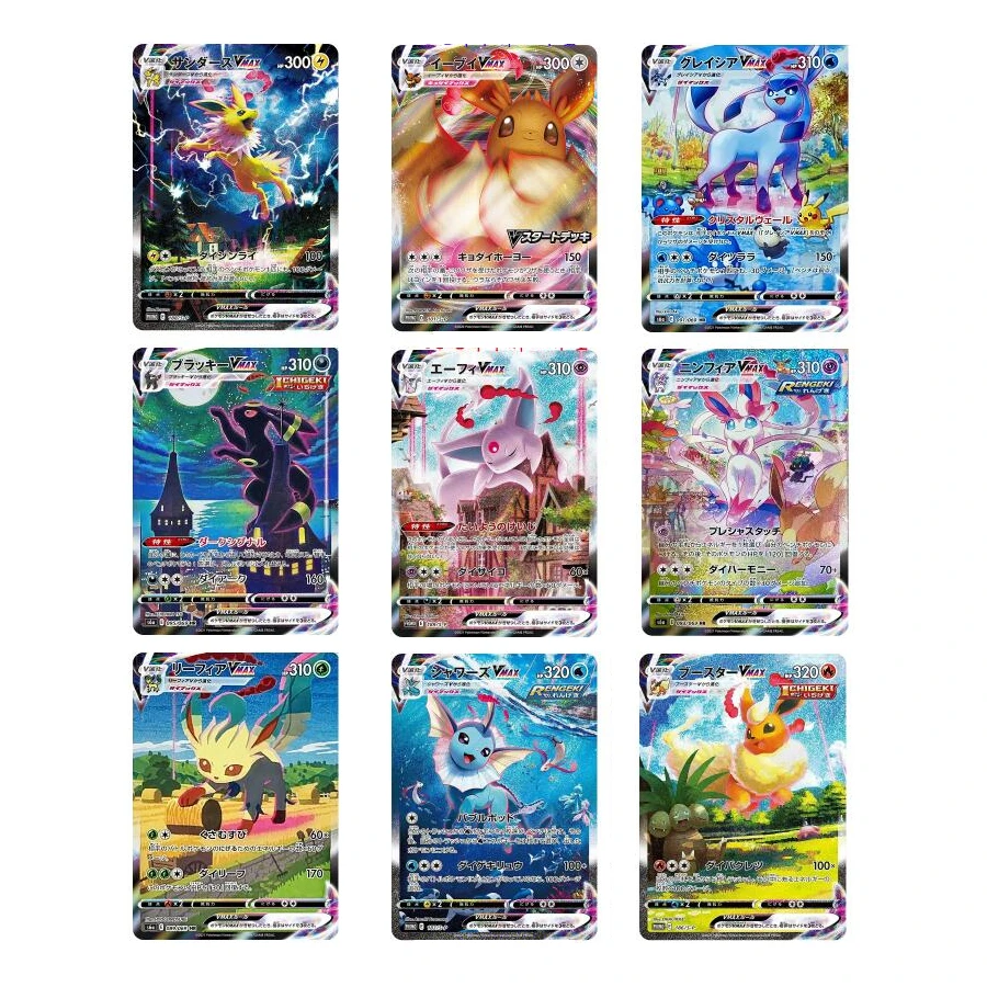 2021 Pokemon Card Ptcg Vmax S6a Eeveelution Leafeon Sylveon Umbreon Glaceon  Espeon Japanese Card Favorites Toys For Children - Game Collection Cards -  AliExpress