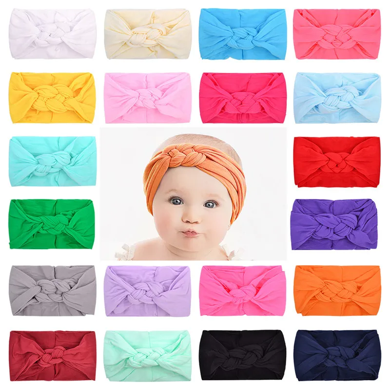 Baby Headbands Solid Knot Baby Boy Girl Headbands Newborn Turban Infant