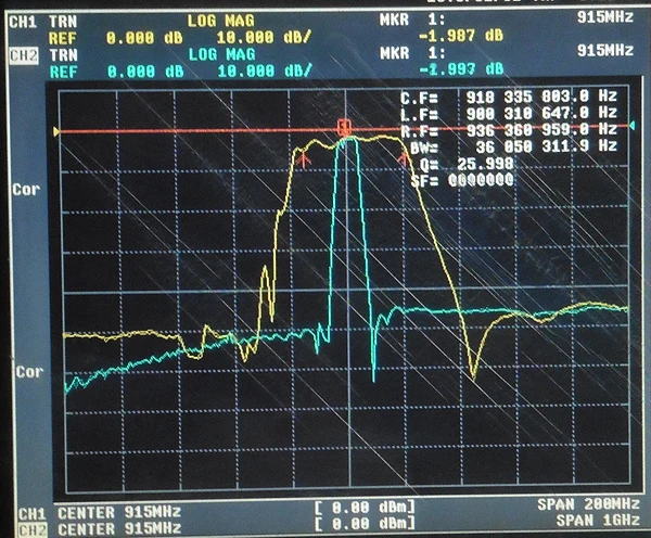 FBP-915s 915 МГц приемник RFID специальный полосный фильтр, 902~ 928 МГц, SMA интерфейс