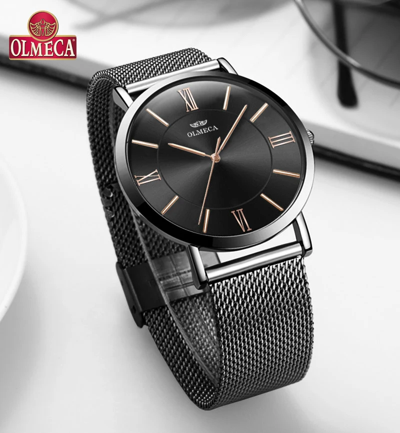 

OLMECA Casual Women Watches New Brand Luxury Ladies Watch Mesh Steel Wristwatch Fashion Dress Female Clock Relojes Para Mujer