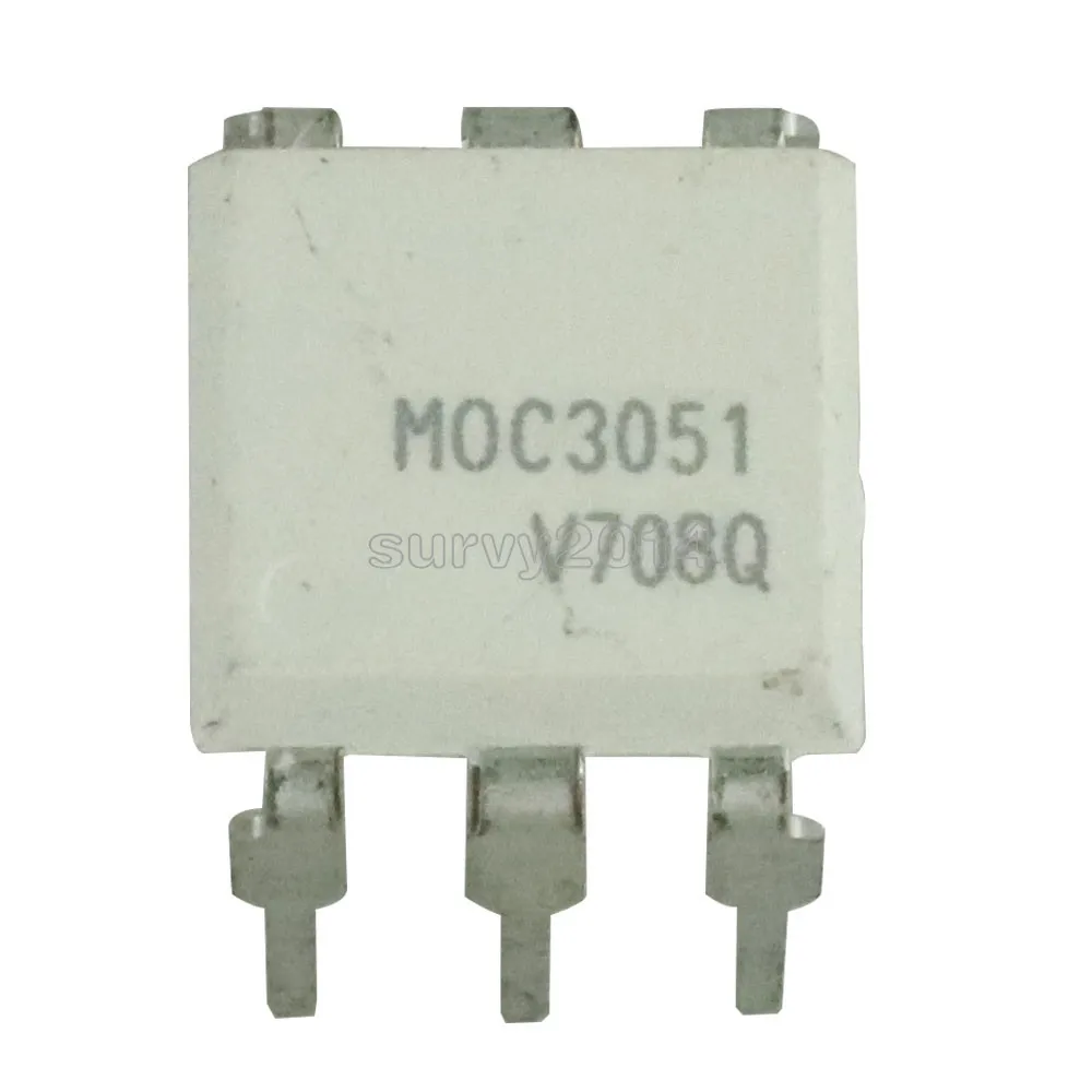 5PCS IC MOC3051 OPTOKOPPLER TRIAC-OUT 6-DIP NEUE