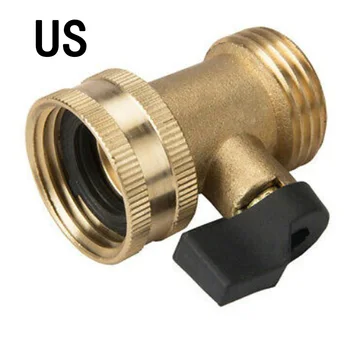 

Water Pipe Faucet Connector 3/4 Inch Garden Hose 1 Way Shut Off Valve Accessory