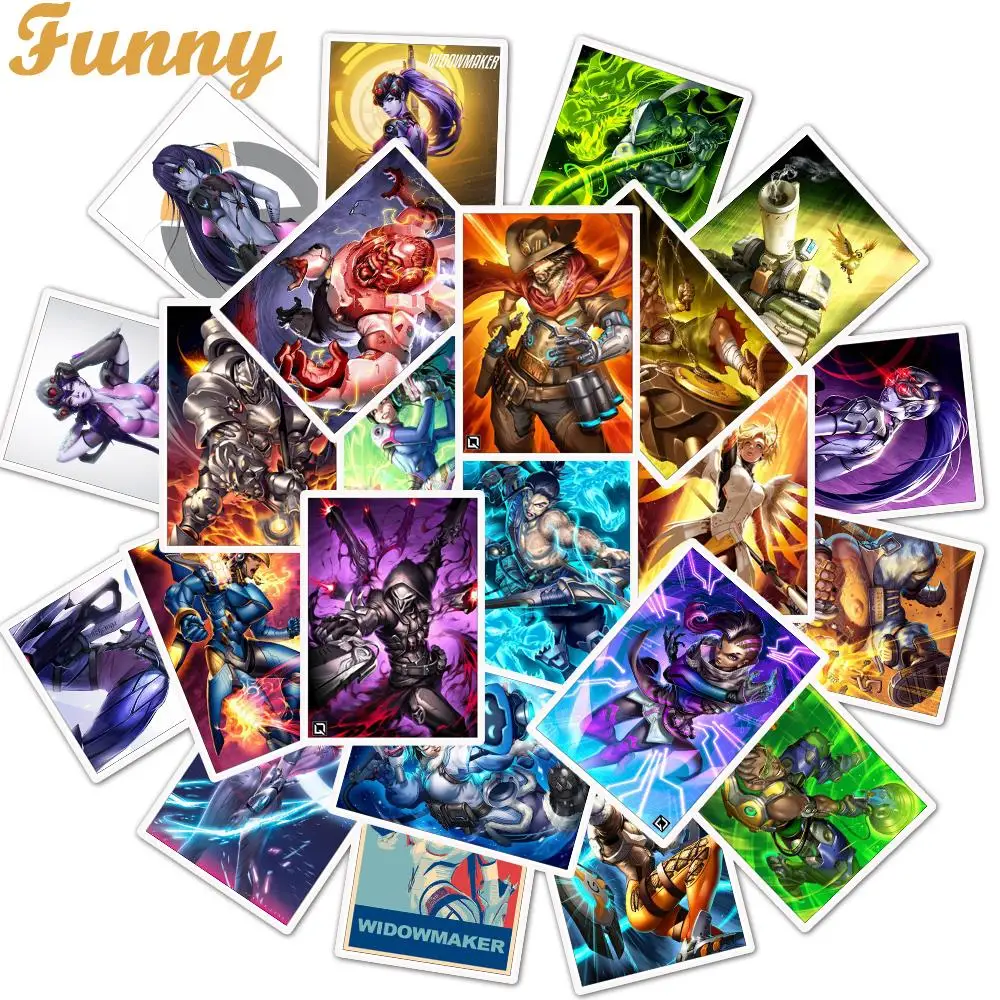 25 шт. игра Overwatch Widowmaker водонепроницаемый мультфильм стикер s для DIY ноутбук багаж