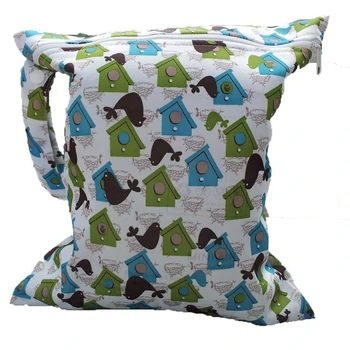

Baby Infant Waterproof Zipper Reusable Cloth Diaper Bag