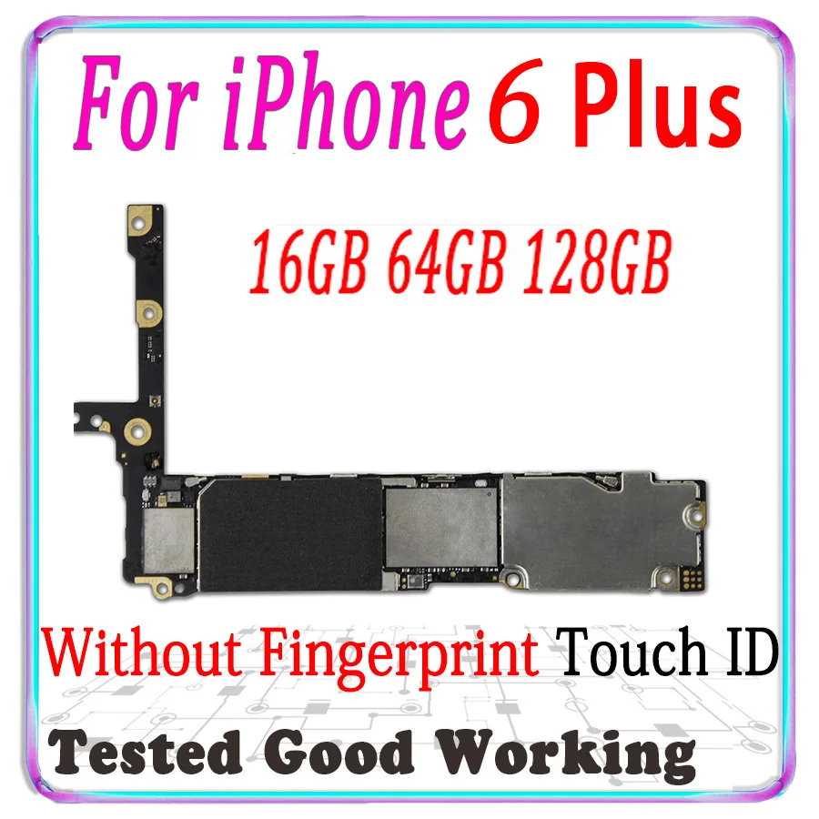 Материнская плата для iPhone 6 Plus разблокированная с Touch ID 5 дюйма 6plus логическая