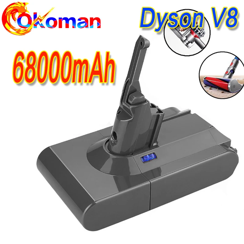 68000mAh 21 6 V батарея для Dyson V8 абсолютная/пушистая/животное/литий-ионный Пылесос