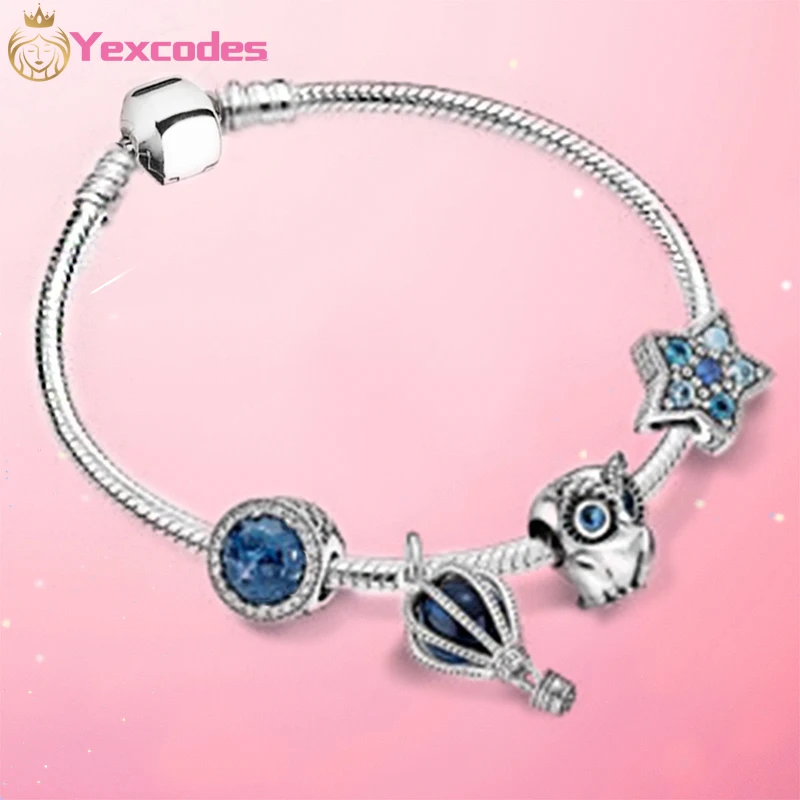 

New Auspicious Owl Crystal Pendant Charm Lady Bracelet, Holiday Birthday Valentine's Day New Year Gift, Brand Bracelet Gifts