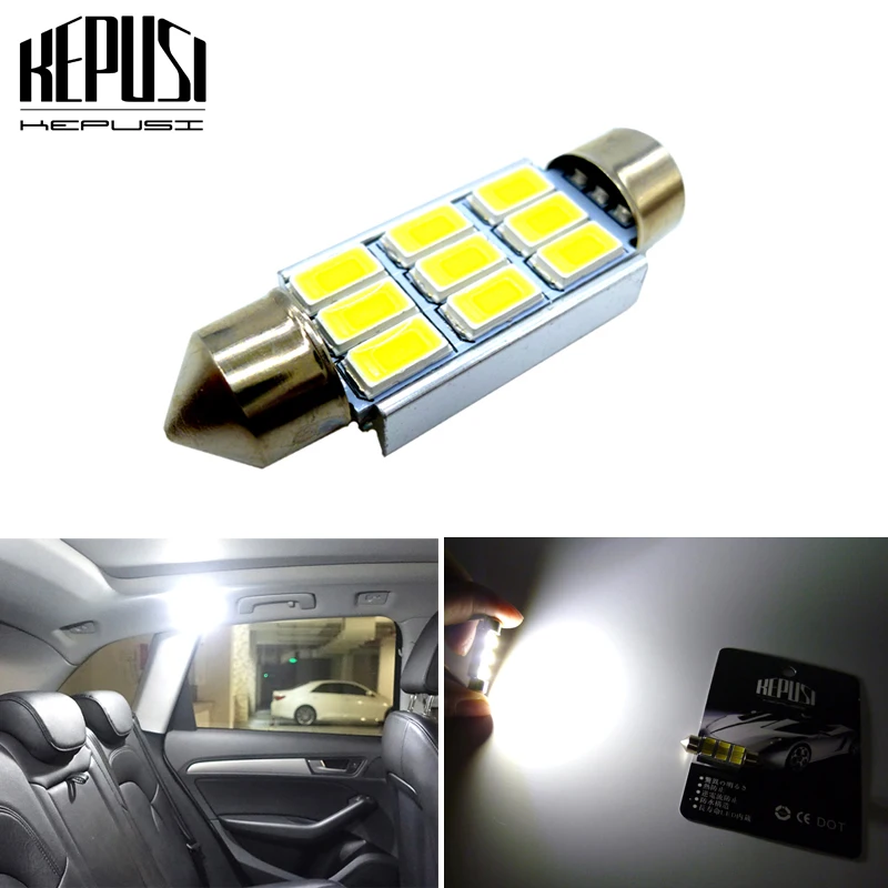 

31/36/39/41mm C5W C10W Super Bright 5630 led Chip Car LED Festoon Light Canbus Error Free Interior Dome Lamp White