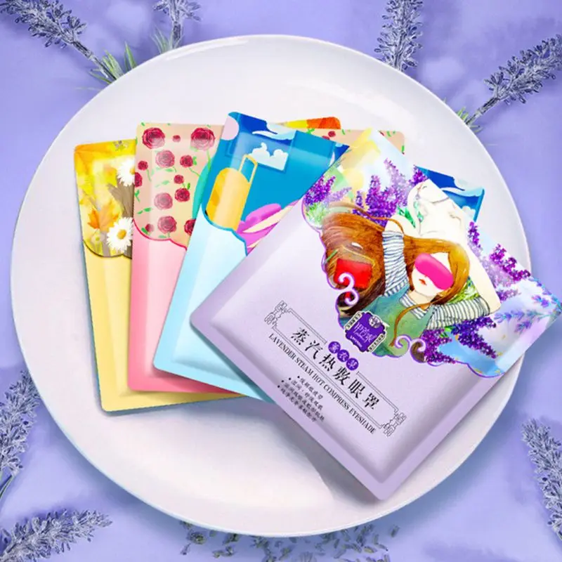 10 шт Паровая маска для глаз согревающий аромат спящий спа-патч для усталых глаз расслабляющий