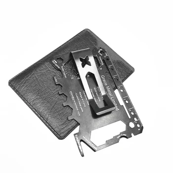 

customize super card 43 in 1 multi function EDC outdoor tools survival portable stainless steel with money clip