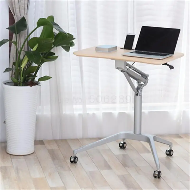 Алюминиевый сплав стоящий ноутбук стол маленькийй столик для кровати стол верстак динамик стол - Цвет: Same as picture 4