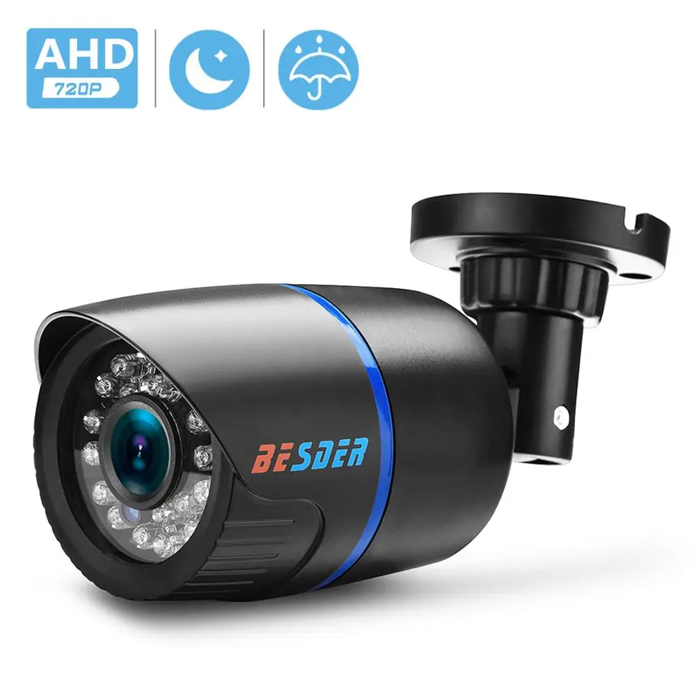 Besder AHD аналоговая инфракрасная камера наблюдения высокой четкости 720P AHD CCTV камера безопасности наружная цилиндрическая камера s